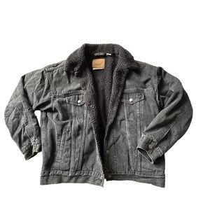 Levi’s black denim Sherpa